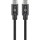 Goobay | USB-C cable | Male | 24 pin USB-C | Male | Black | 24 pin USB-C | 0.5 m